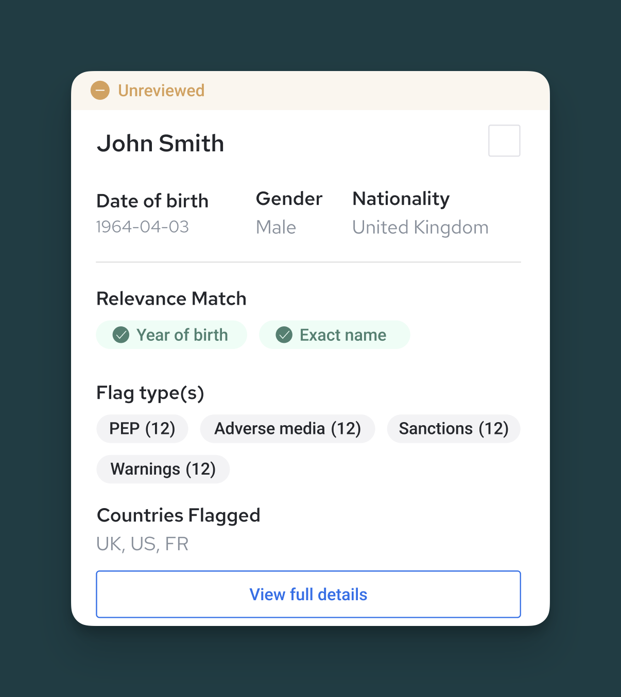 How do I review screening matches for my clients? – Thirdfort Client ...